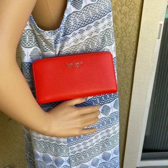 Kate Spade Staci Large Continental Wallet Gazpacho - Picture 14 of 15